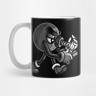 Self Destruction (B&W v1) by Lei Melendres Mug